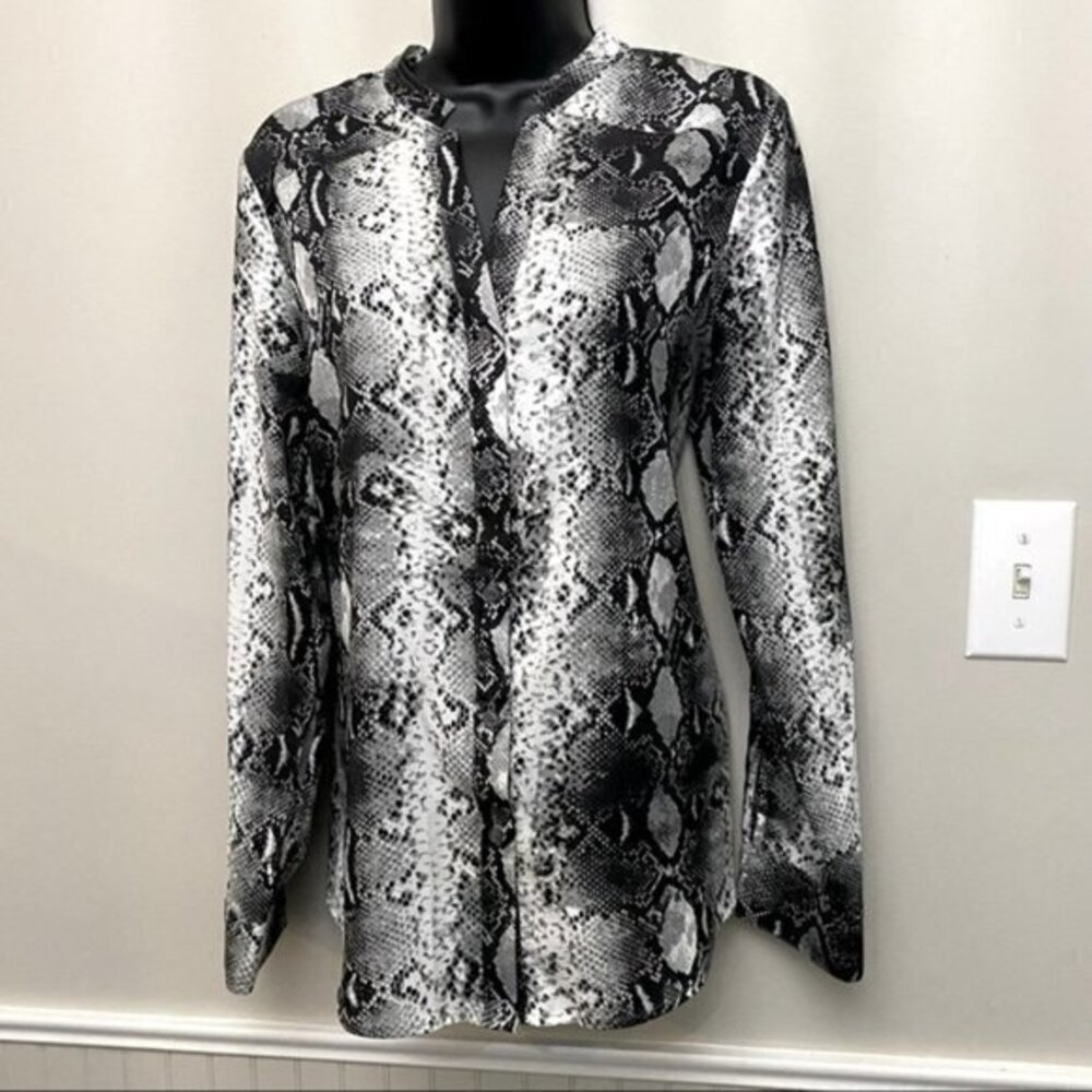 Karl Lagerfeld Snakeskin Print Blouse (c)